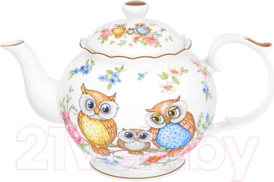 Заварочный чайник Elan Gallery Совушки / 420146 