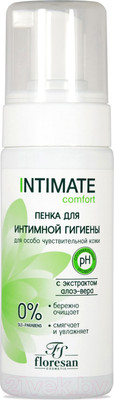 Пенка для интимной гигиены Floresan Intimate с экстрактом чистотела и алоэ вера для всей семьи (150мл)
