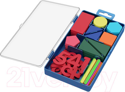 Касса счетных материалов Erich Krause Ice Metallic / 61457 (142шт)