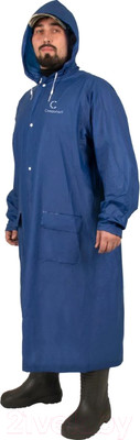 Плащ для охоты и рыбалки Следопыт PVC PF-RC-08 (р-р 48-50, синий)