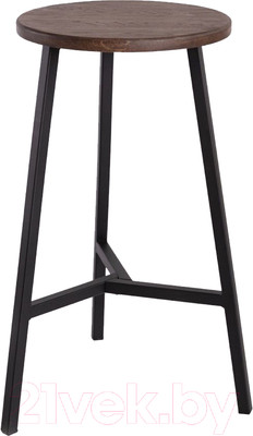 Табурет барный Stal-Massiv TRH-63 (дуб мореный/черный)