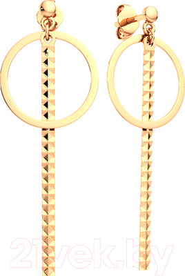 Серьги из розового золота ZORKA 3900130.14K.R.ZZ