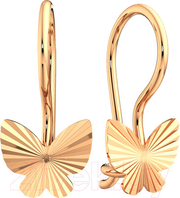 Серьги из розового золота ZORKA 3900145.14K.R.ZZ