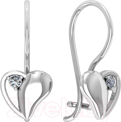 Серьги из серебра ZORKA 0310094/а (с фианитами)