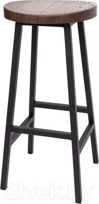 Табурет барный Stal-Massiv SMH-78 (дуб мореный/черный)