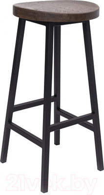 Табурет барный Stal-Massiv SMH-65 (дуб мореный/черный)