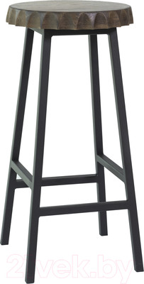 Табурет барный Stal-Massiv Smbeer 65 (дуб мореный/черный)