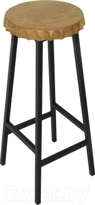 Табурет барный Stal-Massiv Smbeer 78 (дуб натуральный/черный)