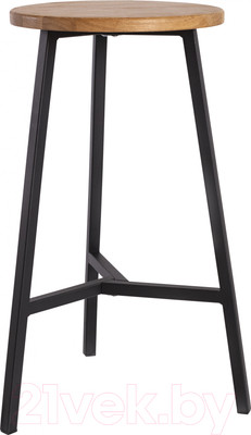 Табурет барный Stal-Massiv TRH-63 (дуб натуральный/черный)