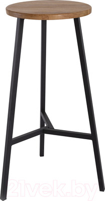 Табурет барный Stal-Massiv TRH-78 (дуб натуральный/черный)