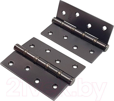 Комплект петель дверных Ренц IN100-4BB FH MBN (2шт, черный никель матовый)