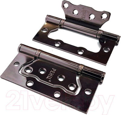 Комплект петель дверных Ренц IN100-2BB FH BN без ВР (2шт, черный никель)