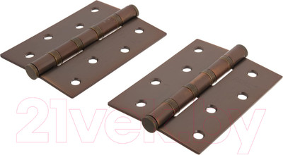 Комплект петель дверных Ренц IN100-4BB FH CF (2шт, кофе)