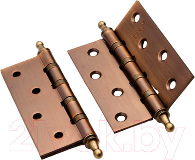 Комплект петель дверных Ренц IN100-4BB CH CF (2шт, кофе)