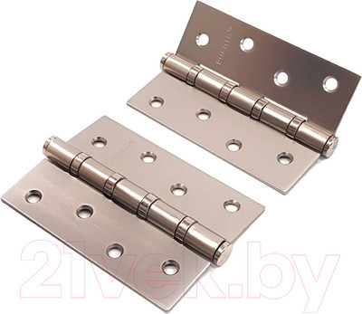 Комплект петель дверных Puerto IN100-4S FH MSN (2шт, никель супер матовый)