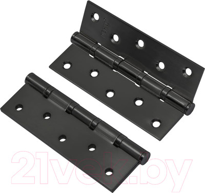Комплект петель дверных Ренц IN125-4BB FH B (2шт, черный)