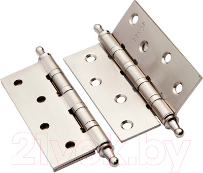 Комплект петель дверных Ренц IN100-4BB CH SN (2шт, никель матовый)