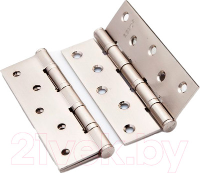 Комплект петель дверных Ренц IN125-4BB FH SN (2шт, никель матовый)
