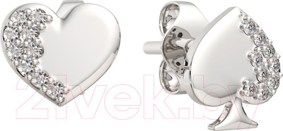 Серьги из серебра ZORKA 0310652.ZZ (с фианитами)