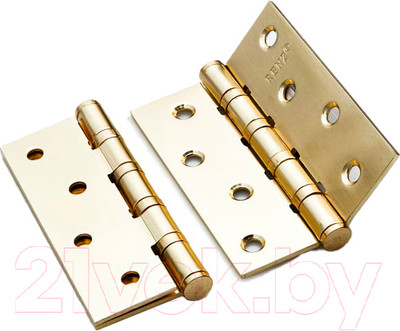 Комплект петель дверных Ренц IN100-4BB FH SB (2шт, латунь матовая)