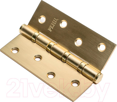 Комплект петель дверных Ренц IN100-4BB FH SSG (2шт, золото матовое сатинированное)