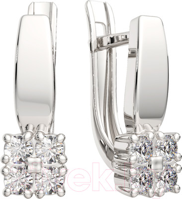 Серьги из серебра ZORKA 03101124 (с фианитами)