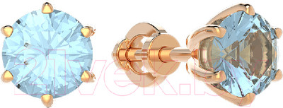 Серьги из розового золота ZORKA 3S40132.14K.R (с топазами)