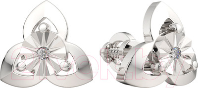 Серьги из серебра ZORKA 03D0017 (с бриллиантами)