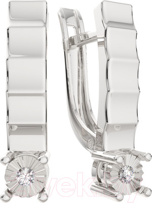 Серьги из серебра ZORKA 03D0020 (с бриллиантами)