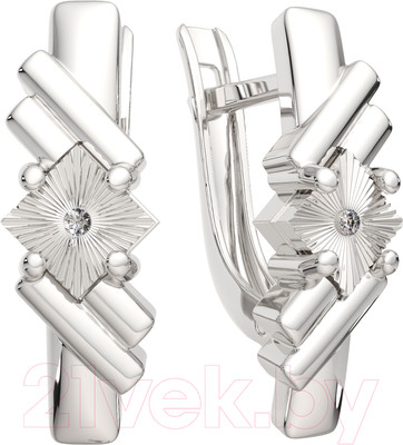 Серьги из серебра ZORKA 03D0048 (с бриллиантами)