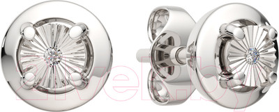 Серьги из серебра ZORKA 03D0071.ZZ (с бриллиантами)