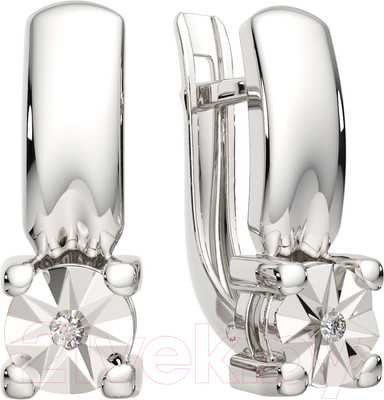 Серьги из серебра ZORKA 03D0080.ZZ (с бриллиантами)
