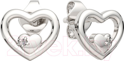 Серьги из серебра ZORKA 03D0086.ZZ (с бриллиантами)