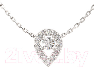 Колье из серебра ZORKA 0550025 (45см, с фианитами)