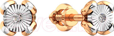 Серьги из комбинированного золота ZORKA 3D00326.14K.B (с бриллиантами)