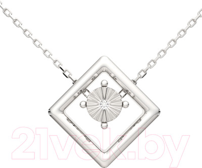 Колье из серебра ZORKA 05D0002 (45см, с бриллиантом)