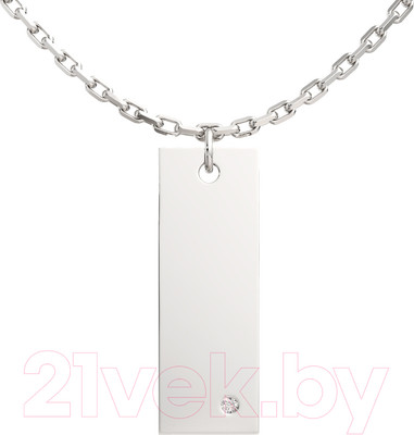 Колье из серебра ZORKA 05D0014 (45см, с бриллиантом)