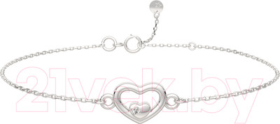 Браслет из серебра ZORKA 06D0086.ZZ (18см, с бриллиантом)