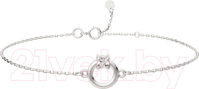 Браслет из серебра ZORKA 06D0120.ZZ (18см, с бриллиантом)