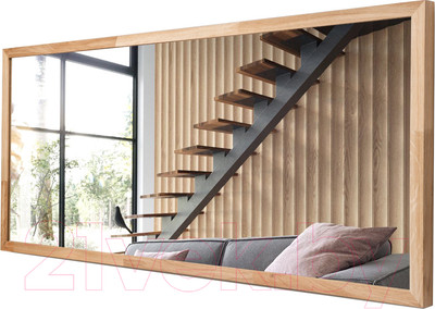 Зеркало Алмаз-Люкс М-432 (110x40см, дуб)