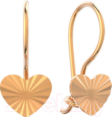 Серьги из розового золота ZORKA 3900106.14K.R.ZZ