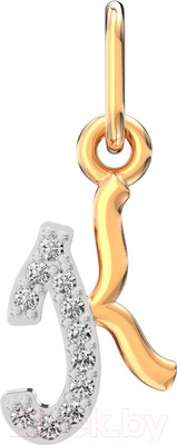 Подвеска из розового золота ZORKA 440415/К.14K.R.ZZ (с фианитами)