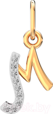 Подвеска из розового золота ZORKA 440415/М.14K.R.ZZ (с фианитами)