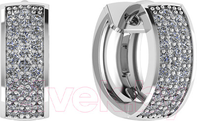 Серьги из серебра ZORKA 0310070 (с фианитами)