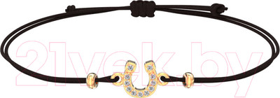 Браслет из розового золота ZORKA 670006.14K.R.01 (18см, с фианитами)