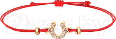 Браслет из розового золота ZORKA 670006.14K.R.02 (18см, с фианитами)