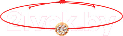 Браслет из розового золота ZORKA 670012.14K.R.02 (18см, с фианитами)