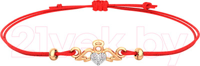 Браслет из розового золота ZORKA 670031.14K.R.ZZ.02 (18см, с фианитами)