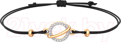 Браслет из розового золота ZORKA 670027.14K.R.ZZ.01 (18см, с фианитами)