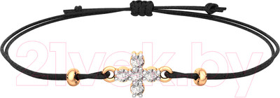 Браслет из розового золота ZORKA 670028.14K.R.ZZ.01 (18см, с фианитами)